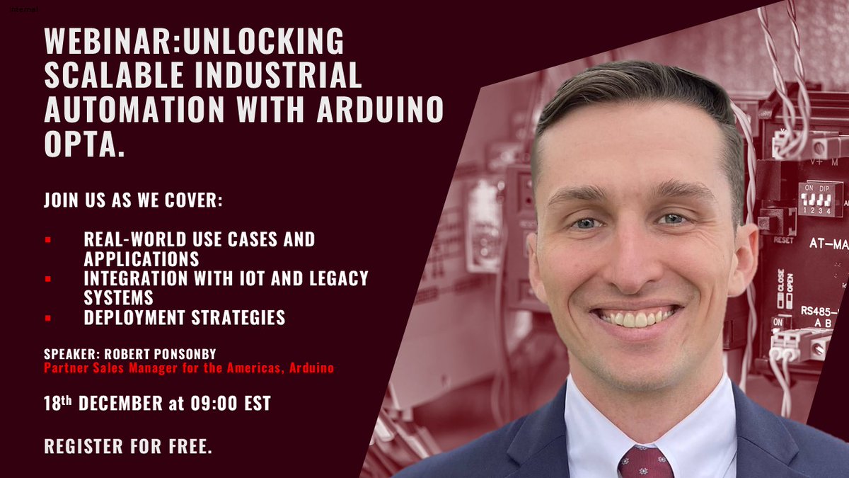 RSDesignSpark's tweet image. Reminder: Unlock scalable #IndustrialAutomation with @arduino Opta!

Traditional PLCs = costly &amp;amp; rigid.
Discover how Opta delivers flexible, open-source control systems for modern automation.

📅 Dec 18 | 🕘 9 AM EST
🎙 Robert Ponsonby, Arduino

Register: weare.rs/4oFy02S…