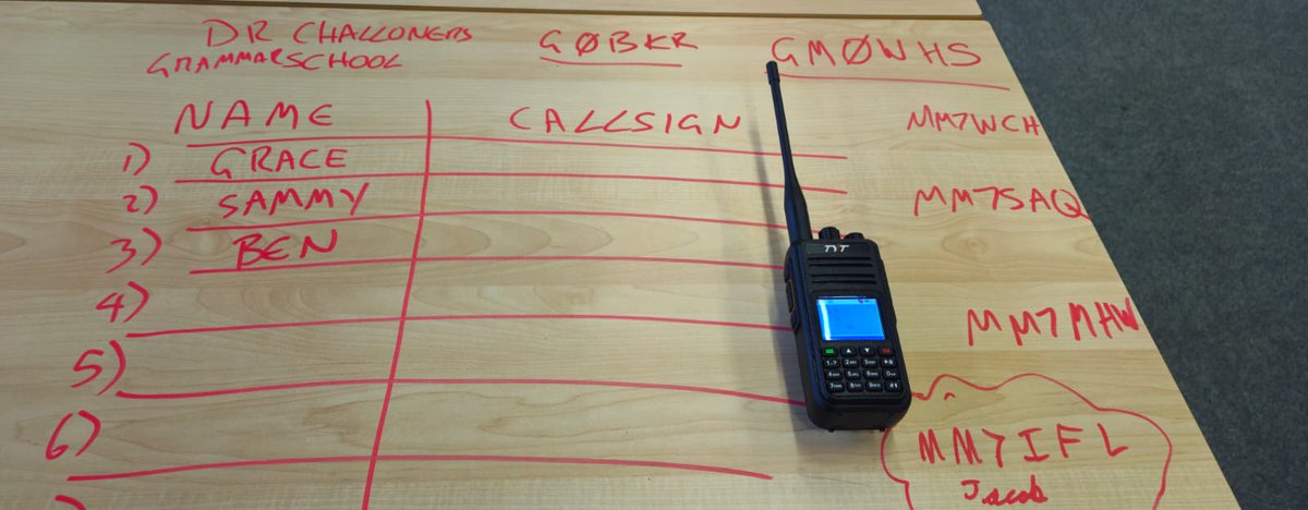 It was a pleasure talking to <a href="/ChallonersGS/">DCGS</a> today on our lunchtime youth net on the DMR RSGB Youth TG 23554 on DVSPh &amp; Brandmeister today. Our new operator Corey (MM7WCH) and Hannah (MM7SAQ) got to share their new callsigns too! <a href="/theRSGB/">RSGB</a>