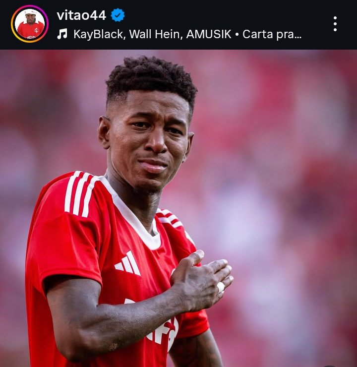 InterTimeLine's tweet image. 🗣️ Vitão (via Instagram): "Internacional é para quem acredita. Aprendi te amar e sempre te amarei!"
