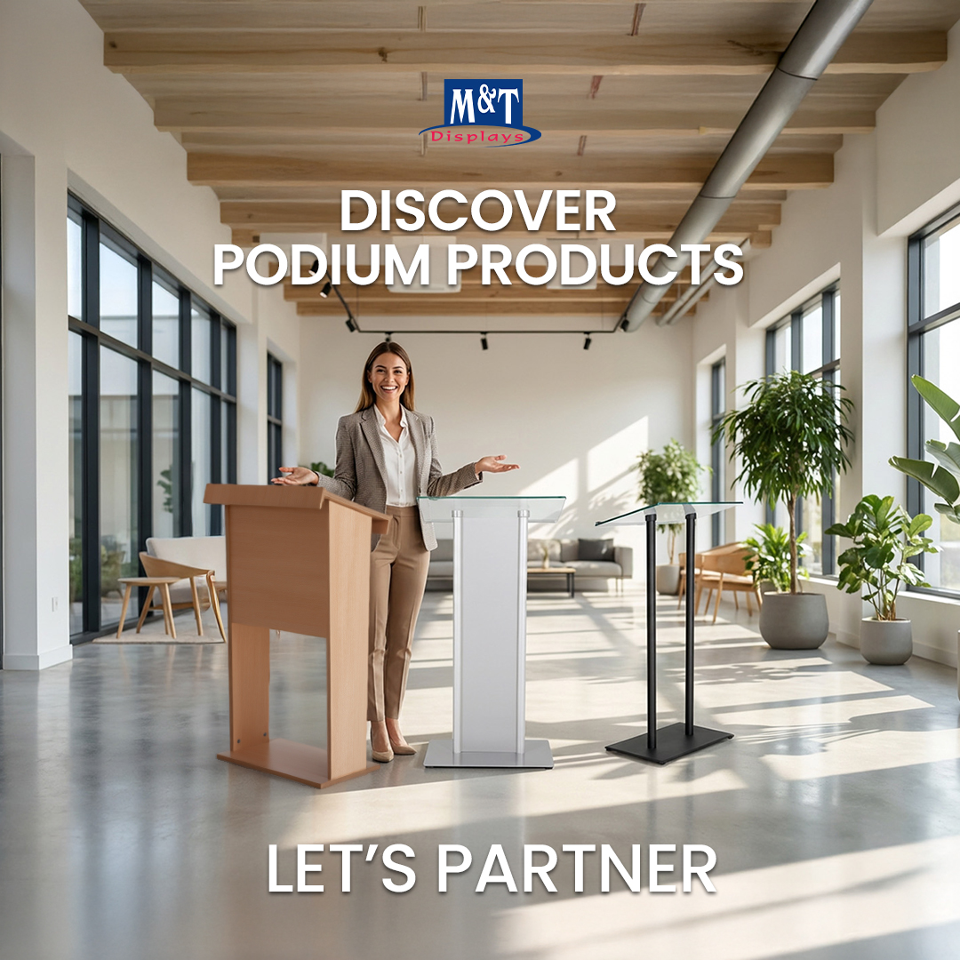mtdisplays's tweet photo. Let’s Partner for Stronger Presentations
Our podium solutions help your customers deliver their message with confidence.
Join us as a partner and let’s grow together with high-quality, reliable display products.
#MTDisplays #LetsPartner #Podium #Lectern #DisplaySolutions https://t.co/GMSM9Ayjvi