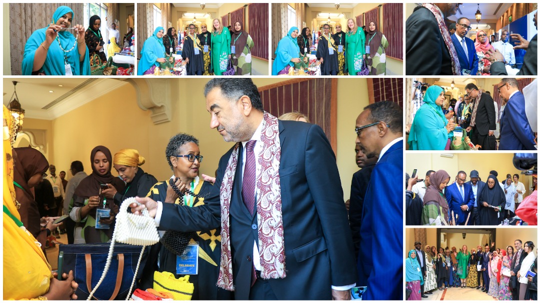 AU_ETTIM's tweet image. 📍🇩🇯 The exhibition was visited by ministers, high-level delegates, private sector leaders, development partners, &amp;amp; tech innovators who explored the showcased solutions &amp;amp; engaged directly with exhibitors. AWIP Djibouti also had the opportunity to showcase its work. #AUPSF #AWIP