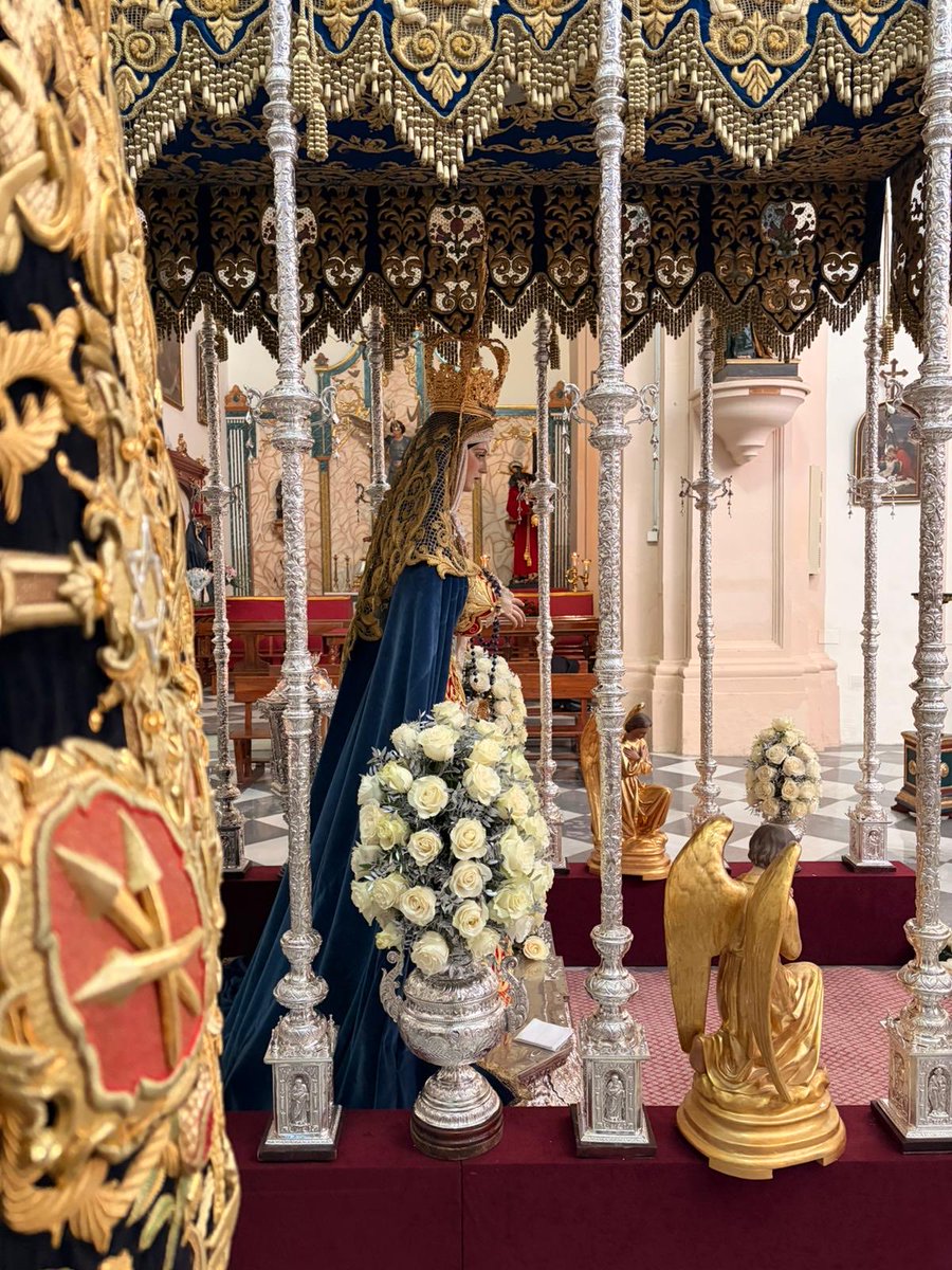 #InmaculadaConcepción | María Santísima de la Estrella ya se encuentra en Solemne Besamanos en la parroquia de Nuestro Salvador, donde permanecerá hasta las 19:00 horas, esperando recibir las plegarias y promesas de sus hermanos y devotos.