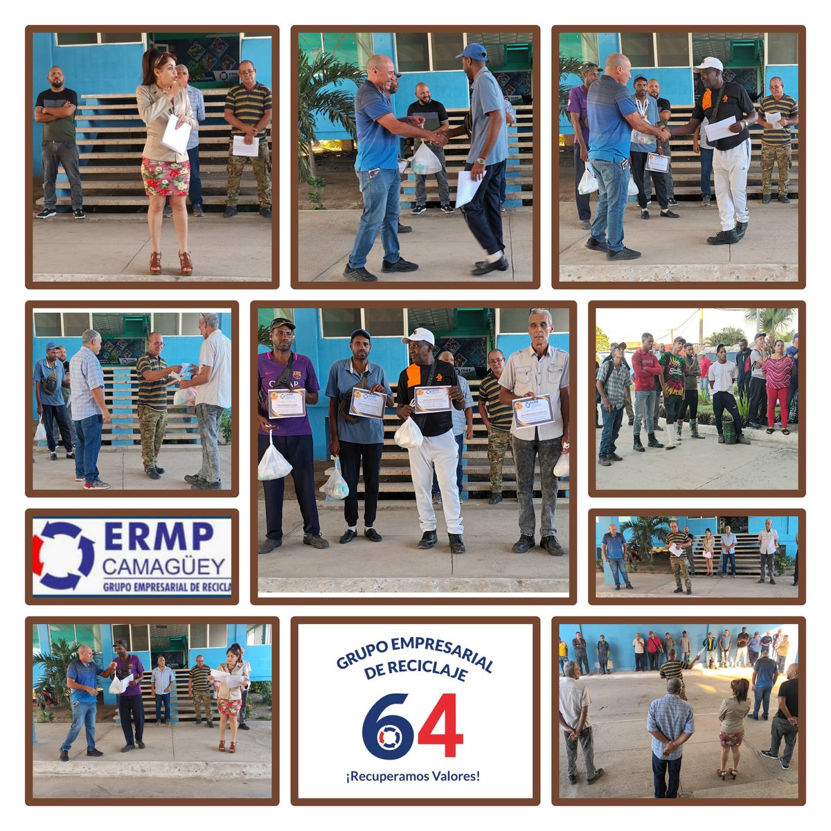 Matutino, dónde se le informa al colectivo sobre el cumplimiento del Plan de Ventas, el taller de Economia Circular "ECONCIR", a desarrollarse en la <a href="/ERMPCamaguey/">ERMP Camagüey</a>, la elección de Secretarios Generales por Secciones Sindicales y el reconocimiento a 5 trabajadores.  <a href="/JorgeLTamayoD/">Jorge Luis Tamayo</a>