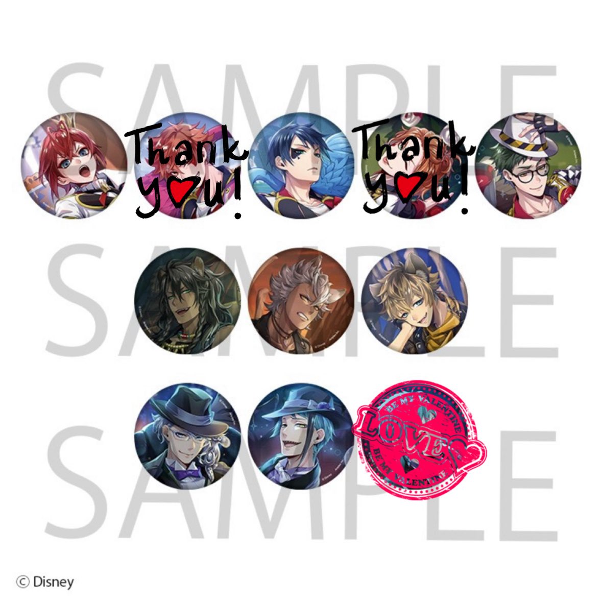 ツイステ 寮服 缶バッジ vol.1 交換 譲 : リドル デュース トレイ