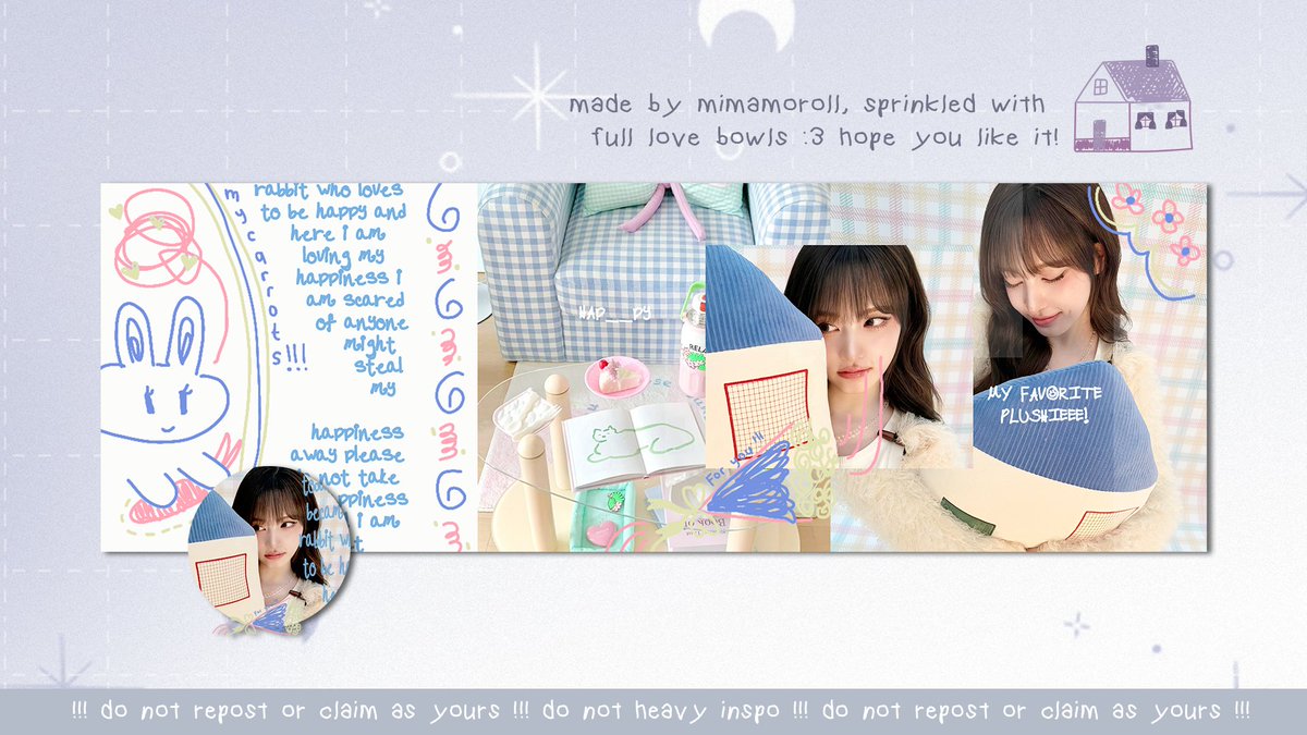 mimamoroll's tweet image. Help repost? #zonauang ❤︎

Hi again, lovelies! Good news, I have 4 adorable IVE layouts from my BUNNY catalogue, ready to grab for only 13k each. (Mima juga open for request via DM!)

Yuk, ppalli DM aku kalau mau yaaah! 🐇💨