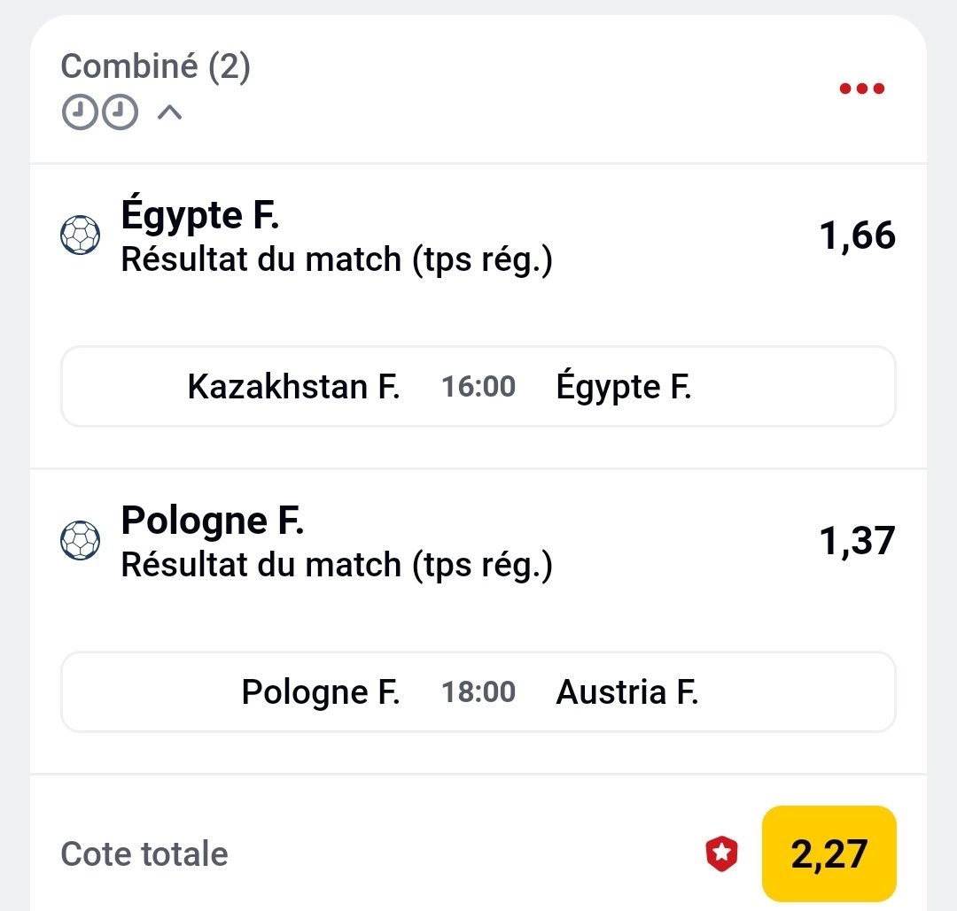 daplayerzoff's tweet photo. #ROADTOXMAS
▪️Jour 3️⃣
⚽️ N/Udinese x N/Wisla (2,10)
🏐 Egypte F x Pologne F (2,27)
On continue la route vers Noel avec on espère du bénéfice ☺️👌!!
RT & ❤️ pour envoyer de la force! #TeamParieur https://t.co/ba39lY2Zo7