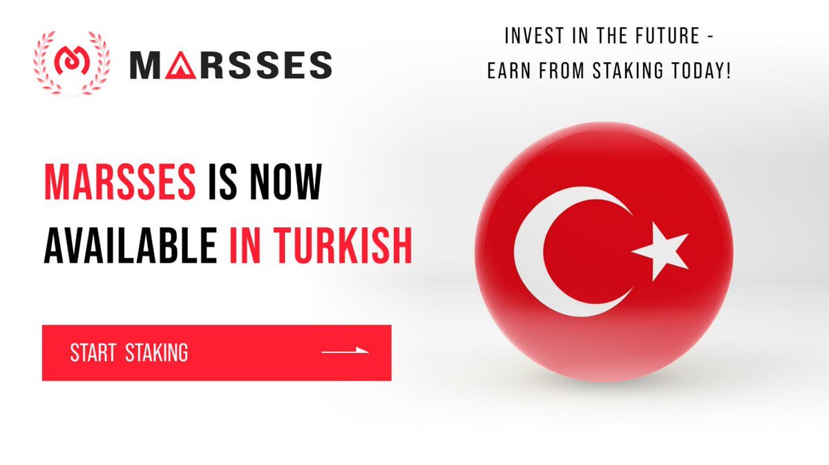 Marsses_Crypto's tweet photo. 🇹🇷Marsses is now available in Turkish!

⚡️ The Marsses platform continues to expand its reach, making the service even more accessible to an international audience. https://t.co/xcyBc86X1u