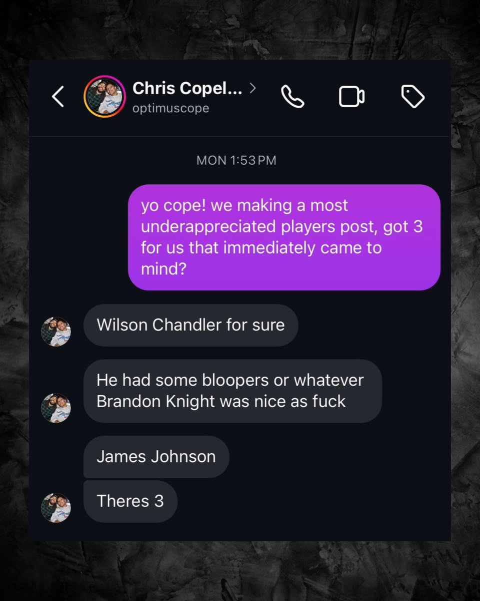 We DM'd former NBA players on Instagram who follow us to tell us the most underappreciated players they played against

Here's what Wilson Chandler and Chris Copeland told us: