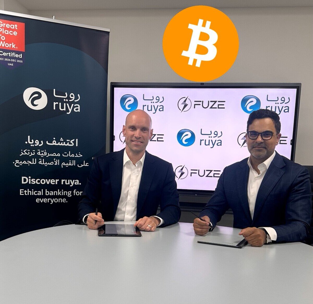 RUYA TRỞ THÀNH NGÂN HÀNG HỒI GIÁO ĐẦU TIÊN CHO PHÉP MUA BÁN BITCOIN 🔸  Ruya, ngân hàng Hồi giáo số tại UAE, đã cho phép khách hàng mua bán Bitcoin  và