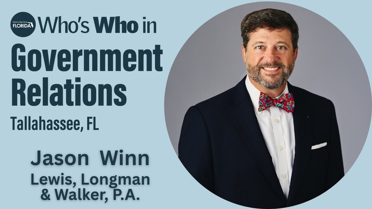 We are thrilled to announce that <a href="/newsservicefla/">News Service of Florida</a> is honoring Jason Winn as one of Florida’s 2025 Who’s Who in Government Relations! 

Congratulations Jason! bit.ly/4iILKZv

#WhosWho2025 #NewsServiceOfFlorida #GovernmentRelations