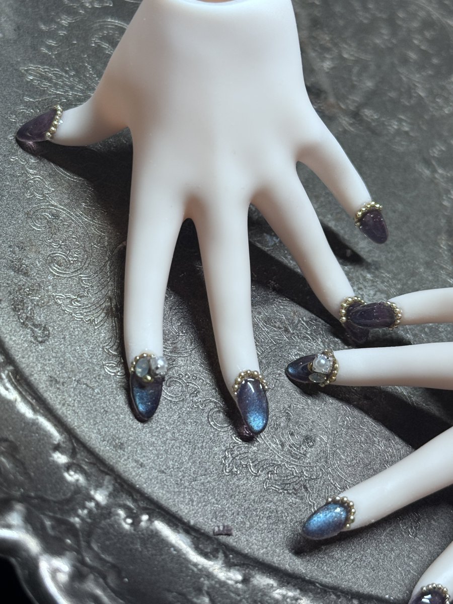 オーダー品 ショートネイルも可愛いなぁ。