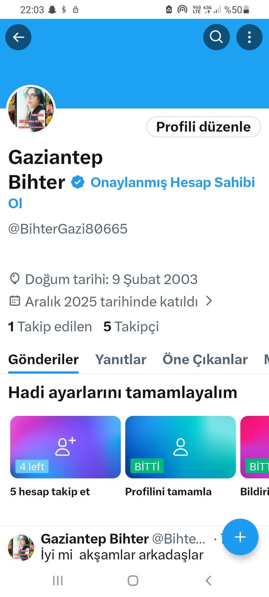 severbora0127's tweet photo. GAZİANTEP MASÖZ TRAVESTİ KRALİÇE BİHTER YENİ HESAP ARKADAŞLAR TAKİP EDEBİLİRSİNİZ 👍 @BihterGazi80665 https://t.co/tG7YSLx6eN