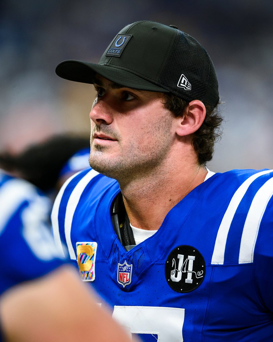 per Coach Steichen, QB Daniel Jones is out for the remainder of the season with a torn achilles.