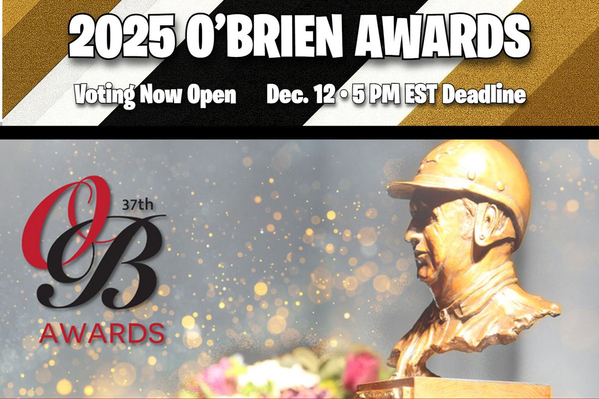 COSATV's tweet image. 🗳️ Voting is now open for the 2025 O’Brien Awards! Cast your ballot for the best in Canadian harness racing before Dec. 12 at 5 p.m. Finalists drop Dec. 19. Have your say! 🏆🐎