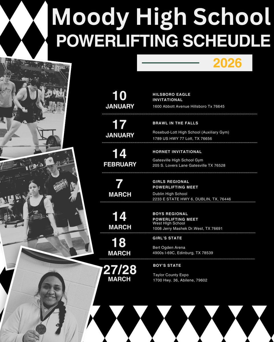 BearcatPL's tweet photo. 2026 Schedule https://t.co/GoEkb2K5K5