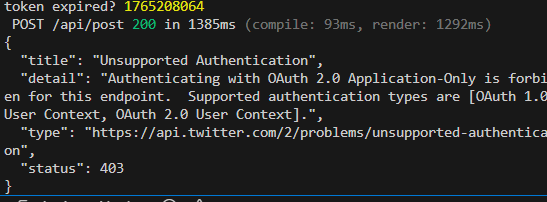 OmisamiSolomon's tweet image. Spent today debugging why my app couldn’t post to X.
Turns out I was using an app-only token instead of a user token with &apos;tweet.write&apos; permissions 😅

Lesson learned:
OAuth is simple… until it isn’t.

Onward! 
#buildinpublic #devlog
