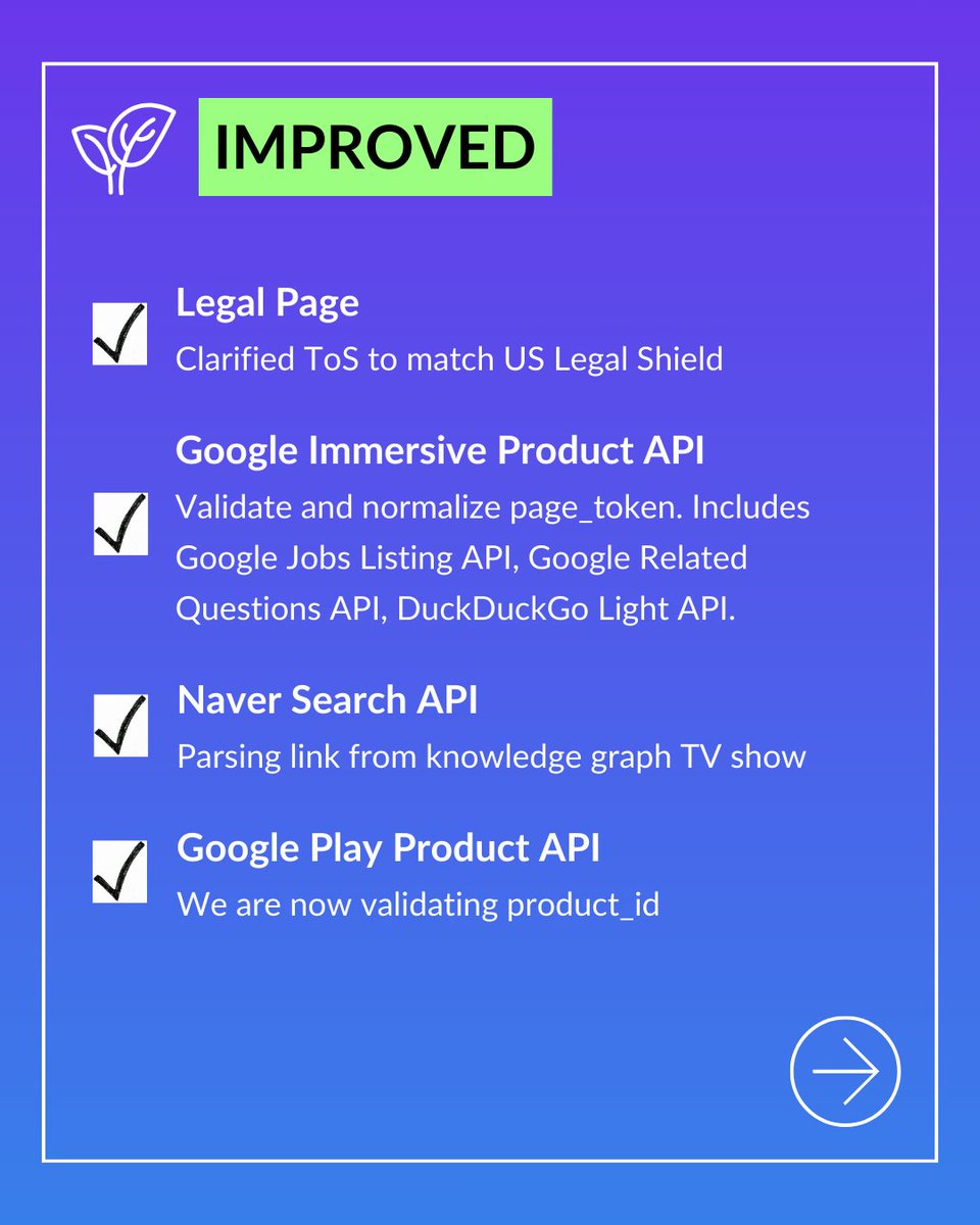 serpapi's tweet image. 🚀 Weekly Updates (Dec 1- Dec 7)

Updates to the homepage menu, Google Maps Place Results API, Google Knowledge Graph API, and many more!

For more details, review our weekly changelog blog post:
serpapi.com/blog/serpapi-w…

Check out the full list of updates in the link below 👇…