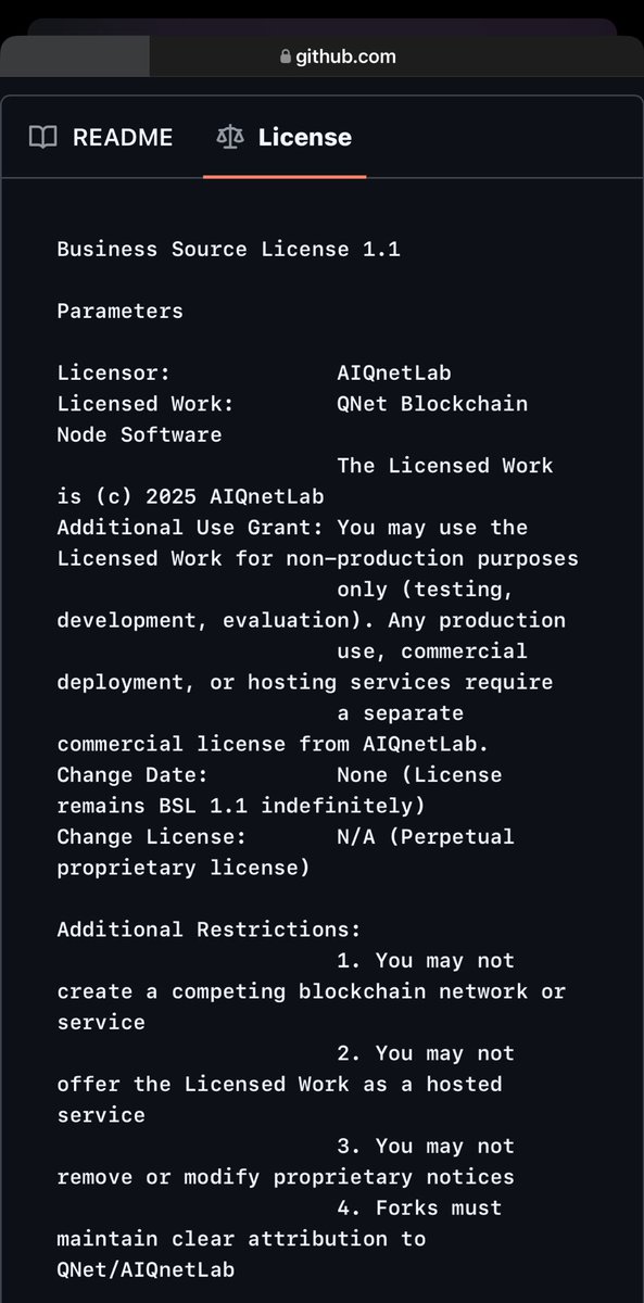 Do you know <a href="/AIQnetLab/">QNET BLOCKCHAIN</a> QNET BLOCKCHAIN is not just another project, it’s built with intention, security, and long-term vision.

The core blockchain is protected under the Business Source License 1.1 (BSL 1.1). This means:
 • No one can fork the core and create a competing chain.