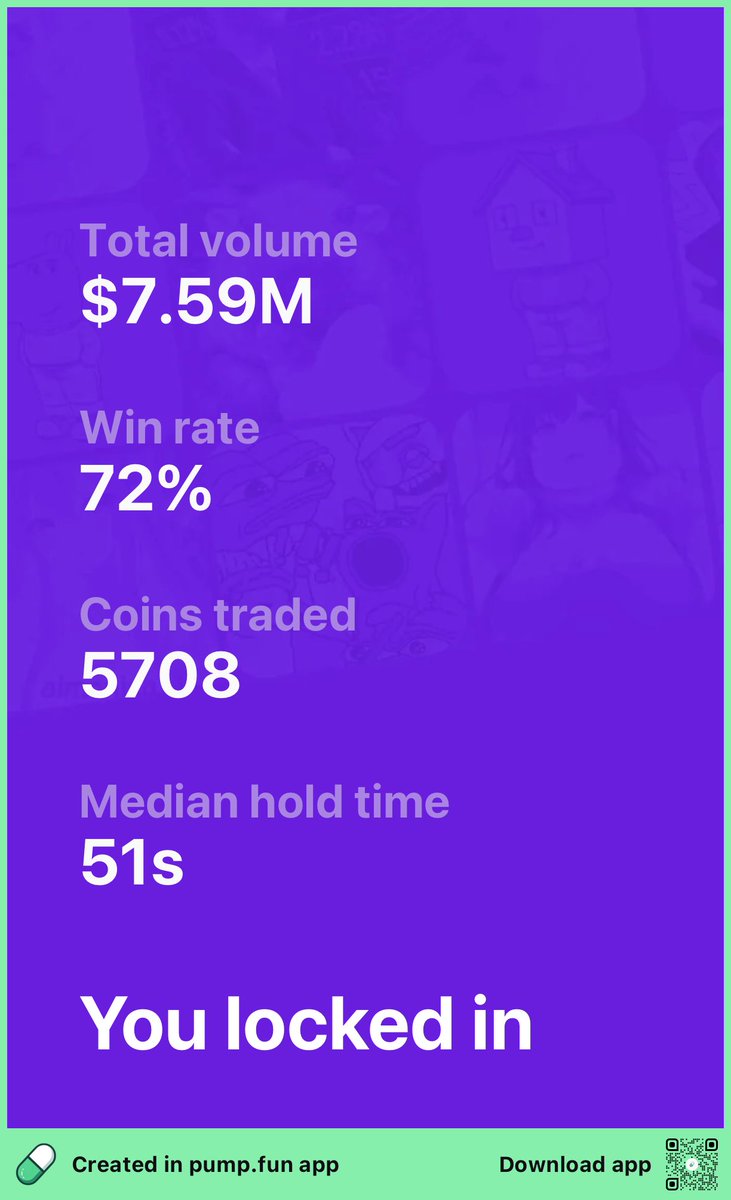 daumenxyz's tweet image. Lmao just did my PumpFun Wrapped 2025

Share yours below ahaha I wanna see them 😆

Link to do it in the comments