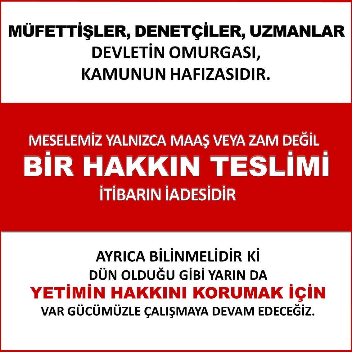 Meselemiz Yalnızca Maaş veya Zam Değil BİR HAKKIN TESLİMİ, İTİBARIN İADESİDİR.

#NasılTutacak