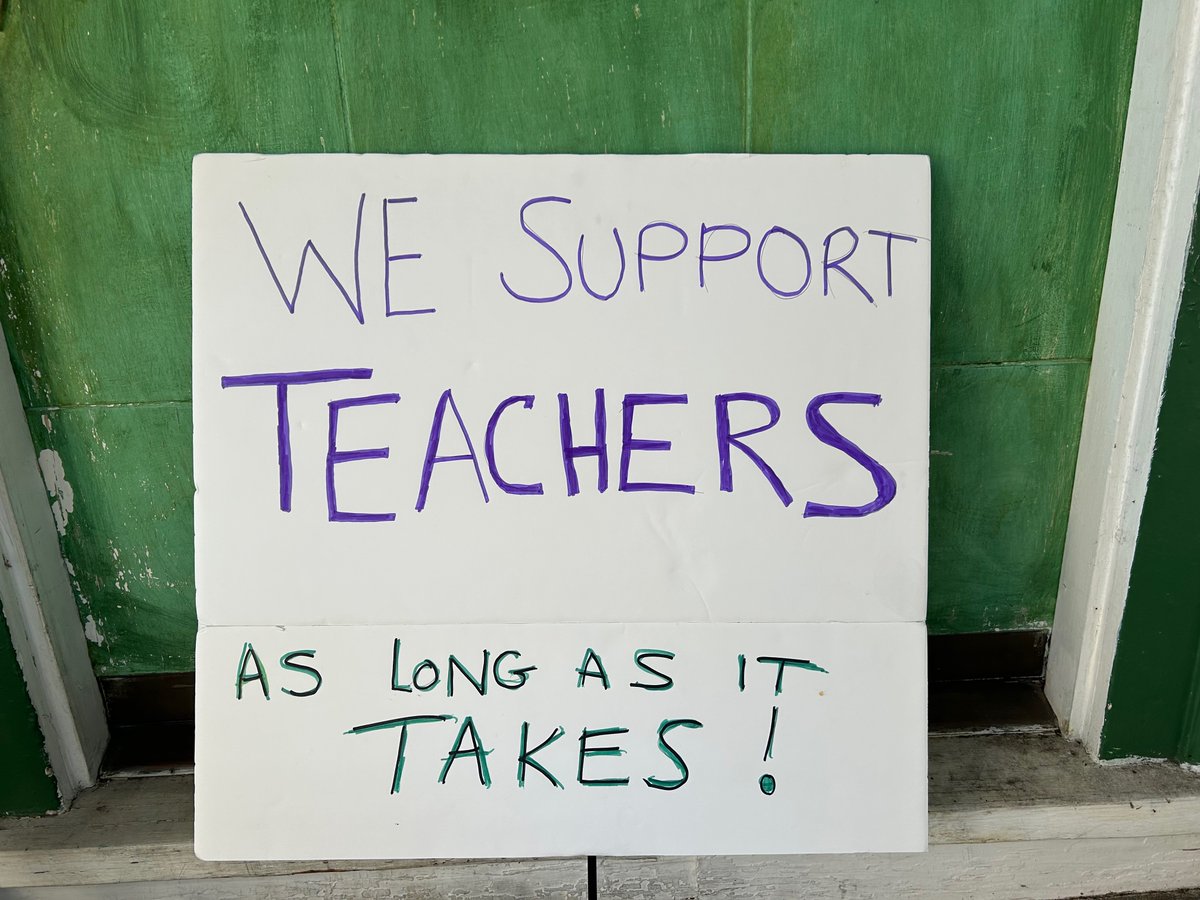 Today we were out on the picket line with teachers <a href="/WCCUSD/">West Contra Costa Unified School District</a>. The district is dragging its feet and refusing to give teachers a living wage. Teachers have no choice but to strike and we will be there with them.