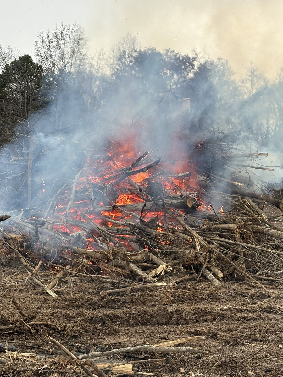 Nice cool day to burn