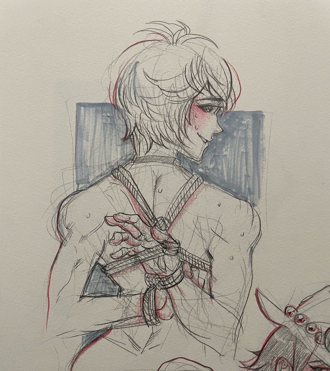 viscousdessert's tweet photo. Bound boys pt.2 
Akihiko, Kenshin, Shulk https://t.co/1mPZeJBCzX