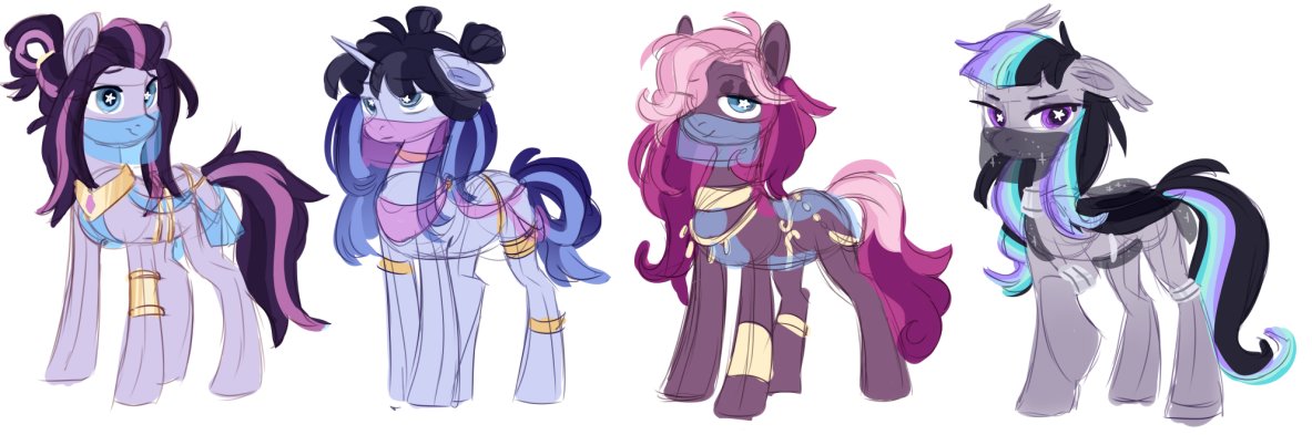 some pony designs i have been sitting on for some time