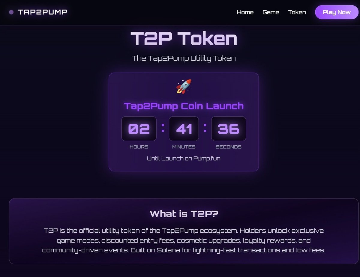 TAP2PUMP's tweet image. Updates dropping mid-run ⚡️
Timer’s live, free practice open🕹️, leaderboard sweating for that 0.1 SOL grind🤑, and the treasury is fully doxxed on-chain🔗 for  real time data.

Big features loading…
Tap2Pump coin launch getting dangerously close 🚀🔥

Strap in degens 🎮🚀…