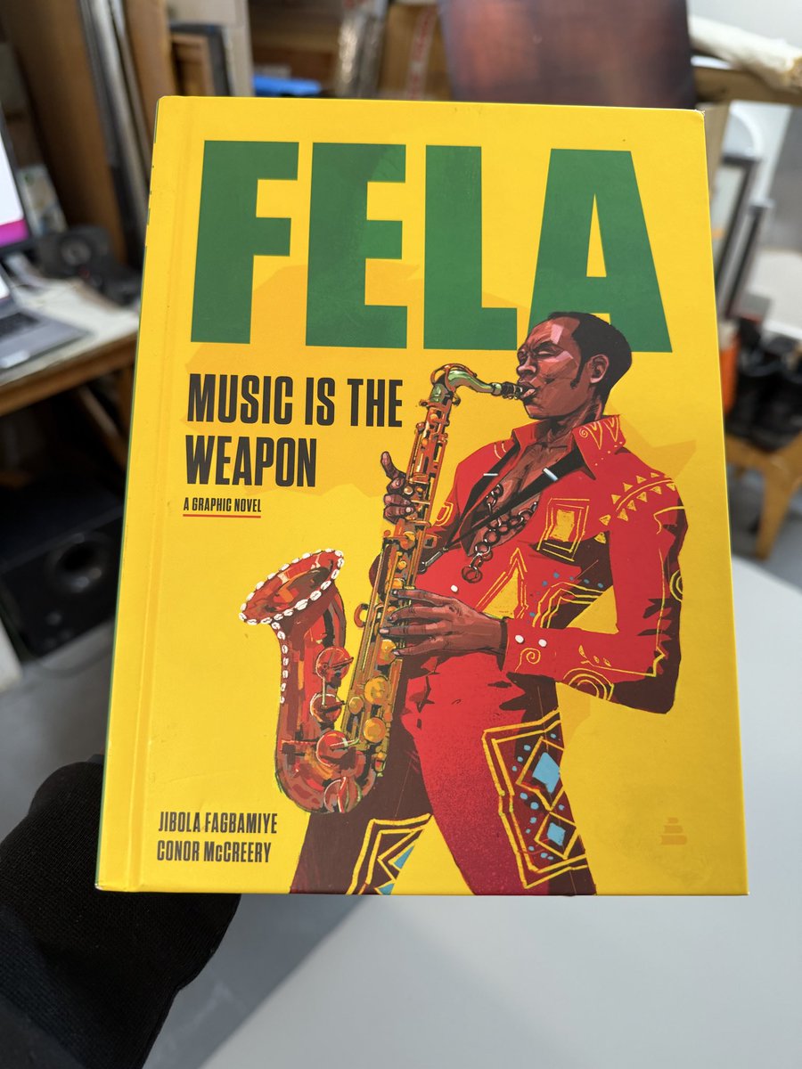 I have been waiting to get my hands on this 🙂. #Amazing work by  Jibola Fagbamiye &amp; Conor McCreery 🙌🏽. ❤️. 
It’ll definitely make a great Christmas present. Available on Amazon #fela
