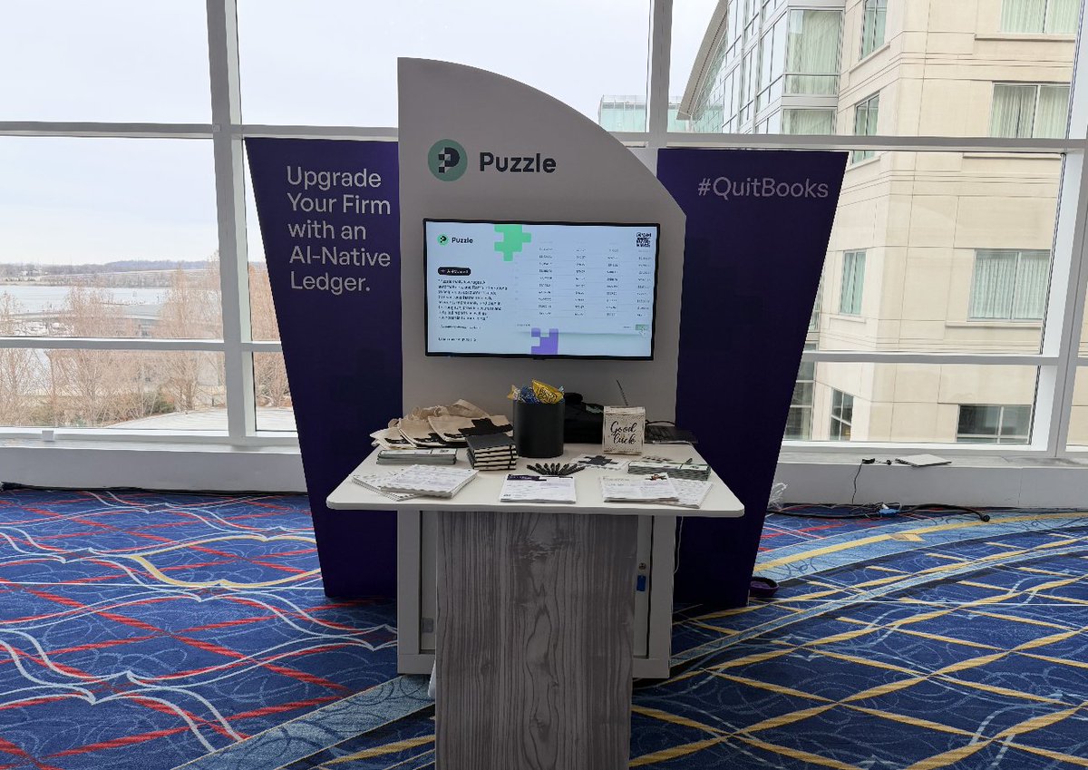 puzzlefin's tweet photo. We are at Digital https://t.co/J63EvcorOf right now and the vibes are high! Our booth is busy โ come say hi ๐
With @puzzlefin, you can finally move from slow books to quick. Grab our AI accounting upgrade voucher to learn more.
The future is fast.
#QuitBooks https://t.co/Vv0Fq4urK4