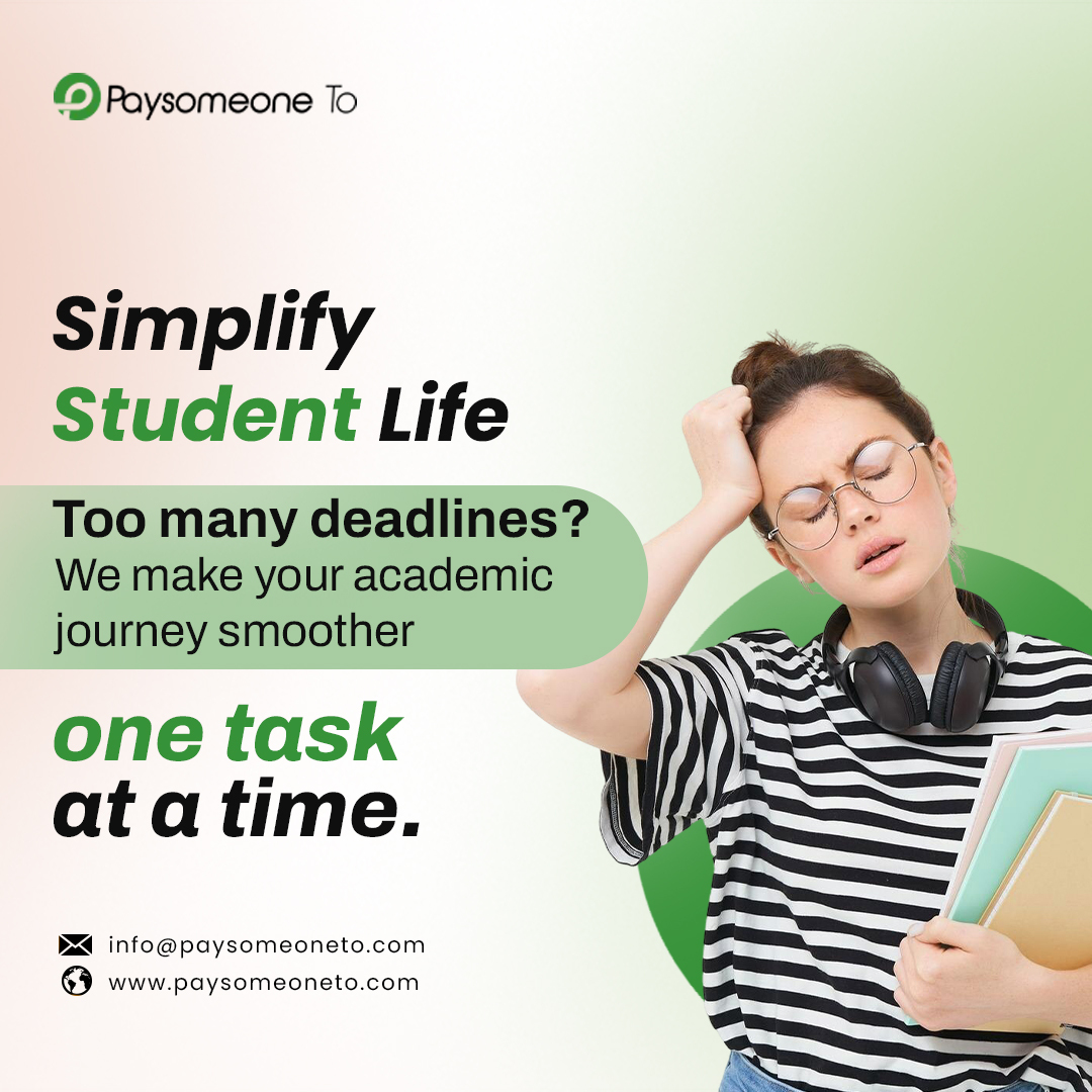 InfoPaysomeone's tweet image. Simplify your student life with expert help that keeps you ahead. Fewer worries, smoother progress, better results.

paysomeoneto.com

#PaySomeoneToDo #HomeworkHelp #AssignmentSupport #StressFreeStudy #GradeGuarantee