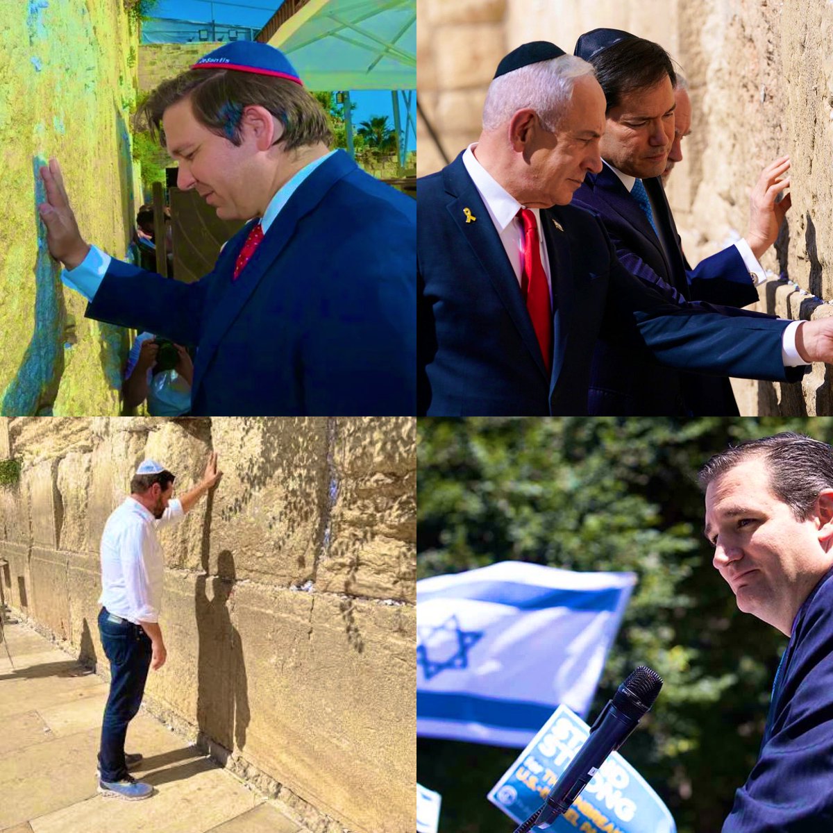 The top candidates for the <a href="/GOP/">GOP</a> nomination for President in 2028 all bow before the international Jewish lobby.