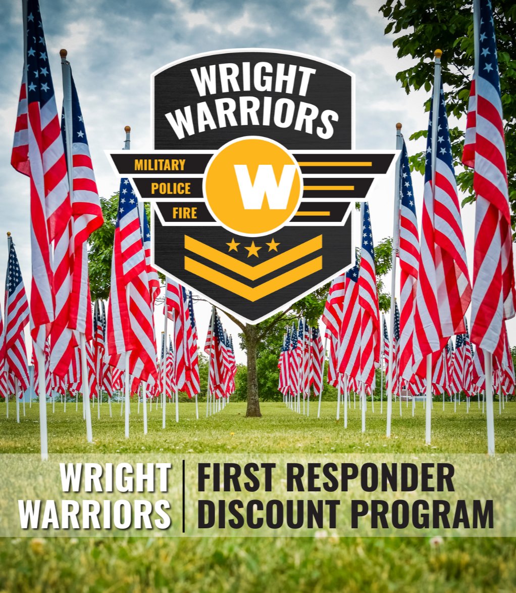 WrightMowers's tweet photo. Everyday savings for our everyday heroes.

Wright Warriors, our First Responder Discount Program, gives 16% year-round to those who serve our communities.

It's our way of saying thank you for all you do. https://t.co/5UyqbgqsLQ