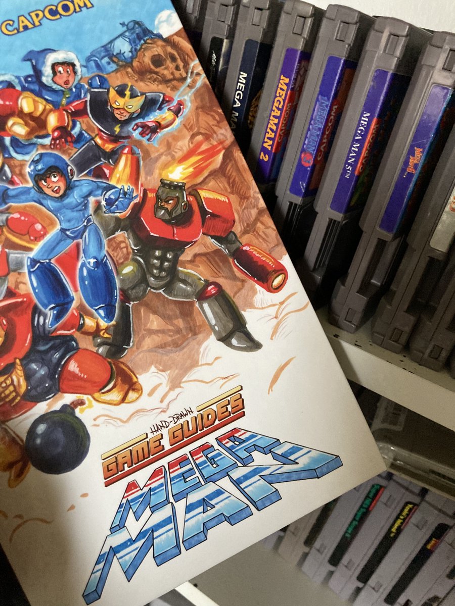 Got my Hand-Drawn Game Guides: Mega Man book in the mail today! It's a beautiful book and I look forward to reading through it cover to cover.

Thanks <a href="/heyphilsummers/">Philip Summers</a> and <a href="/NintendoForce/">Nintendo Force Magazine</a>!