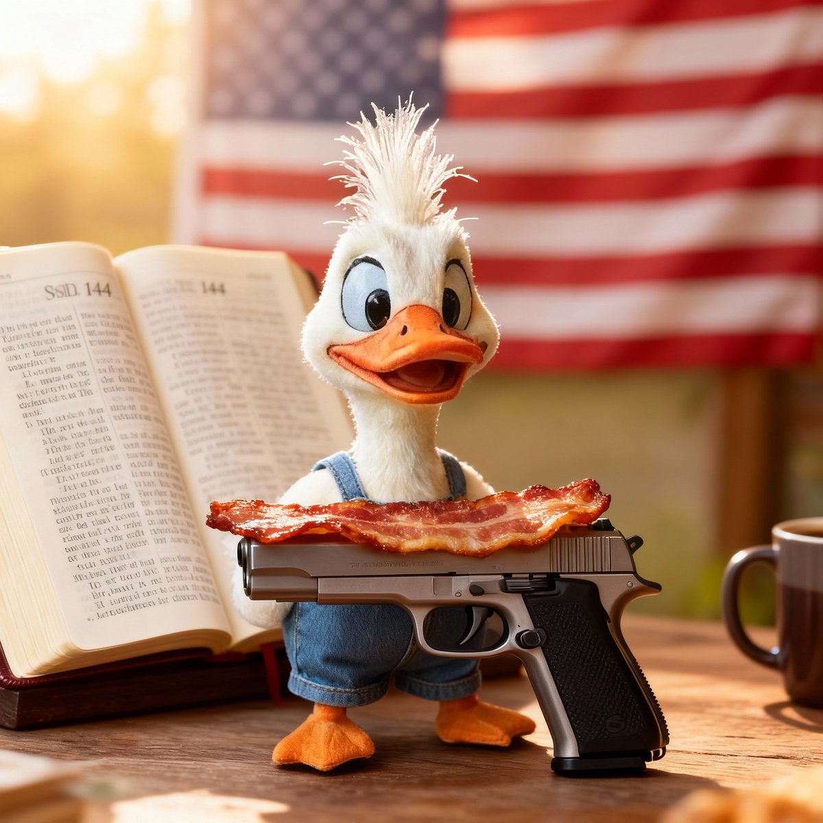 ButtQuackers's tweet image. Bacon for dinner
Guns for protection.
God for everything else. If that combo offends you, I’ll help you pack. 🥓🔫🇺🇸🙏

#2a #merica #maga