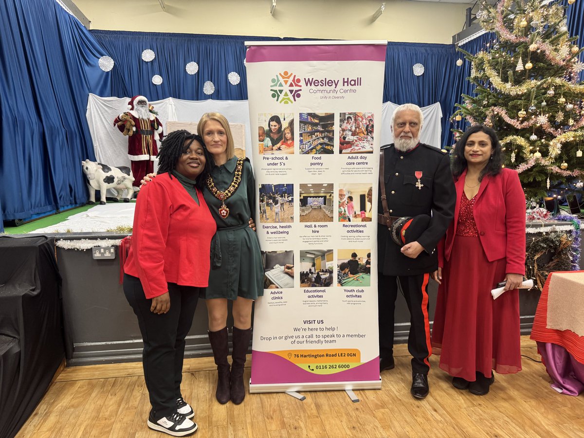 SulemanNagdi's tweet image. Delighted to have attended the festive celebration at Wesley Hall Community Centre today representing the Lord-Lieutenant of Leicestershire, Mr Mike Kapur OBE CStJ, in my capacity as a Deputy Lieutenant.