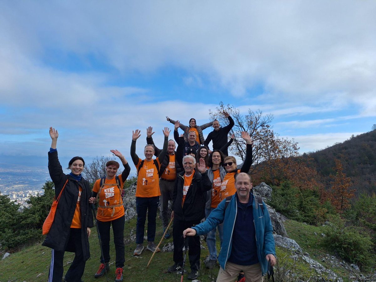 OSCE_Skopje's tweet photo. 🧡@OSCE_Skopje staff climbed Mount Vodno today as part of #16DaysOfActivism, taking a stand against gender-based violence. In bright orange, every step showed our commitment to a safer and more inclusive society. 🏔️
💪Together, we show that prevention is a shared responsibility. https://t.co/r1Pzql2Ffc