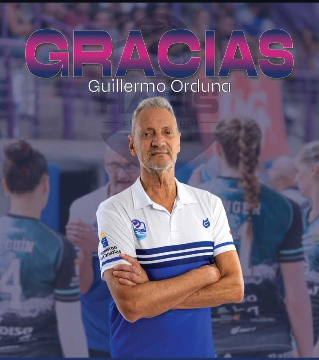 Comentaba el sábado que la derrota con @CVEmeveLugo y quedarse fuera de 'su' Copa de la Reina había sido un palo muy duro 

Hoy, el <a href="/CVHaris/">Club Voleibol Haris</a> comunica la destitución del técnico argentino Guillermo Orduna con el equipo antepenúltimo a falta de una jornada para mitad de campeonato