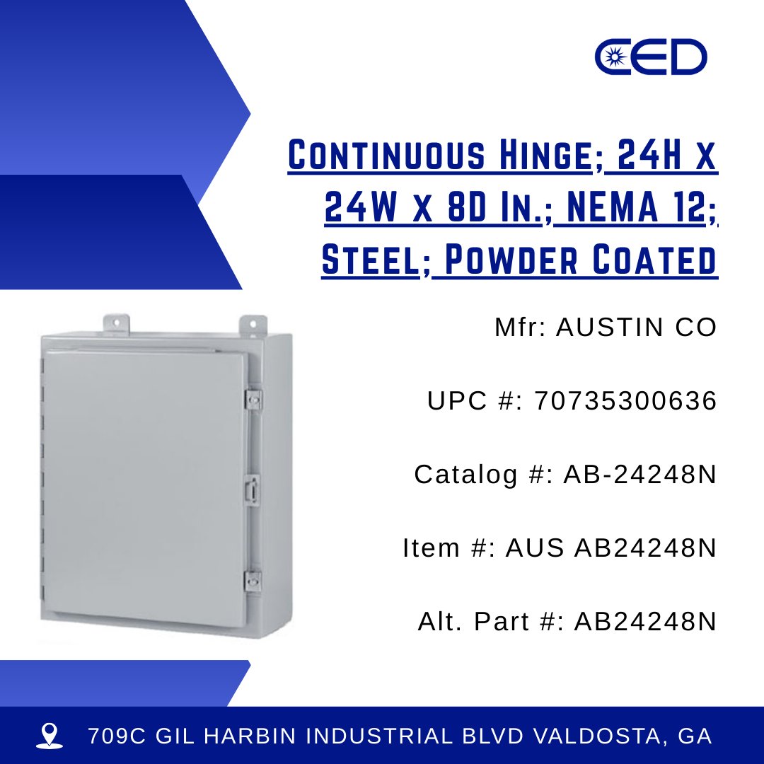 CedValdosta's tweet image. #CustomEnclosures #BoxManufacturing #ElectricalBoxesAndEnclosures #IndustrialBox #ProtectionBox