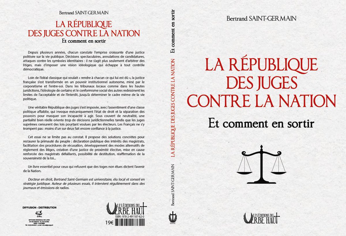 🙏🏻 Le manuscrit est désormais parti à l’impression 🔥
Nouvelle étape franchie pour "La République des Juges contre la nation".
Sortie en janvier — et les préventes sont toujours ouvertes pour ceux qui souhaitent soutenir le projet dès maintenant.