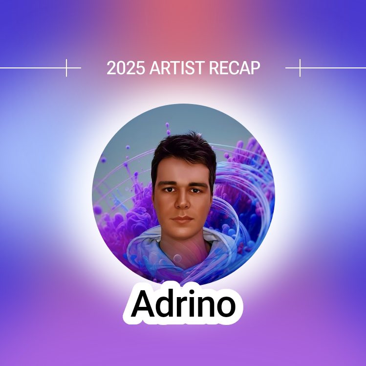 adrinomusic's tweet photo. 🎬 The #Youtuberecap2025 shows that my results have double￼d compared to last year. 😊 My song with ILEXA has been my most important release this year, the one that meant the most to me. A lot of new collaborations are coming in 2026, can't wait to share them with you all ! 🔥 https://t.co/i47k4oXbu8