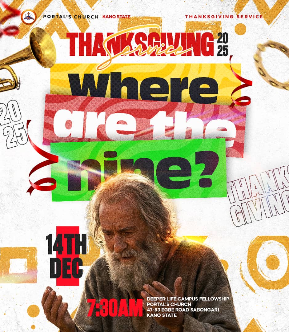 In the face of several "Nines," will you be the "One"?

They said 2025 was going to be tough. The economy, the noise, the pressure... yet, look at you. You are still standing. 
So, how grateful are you?
It’s Thanksgiving O'Clock.
Join us!

#Thanksgiving #portalschurch