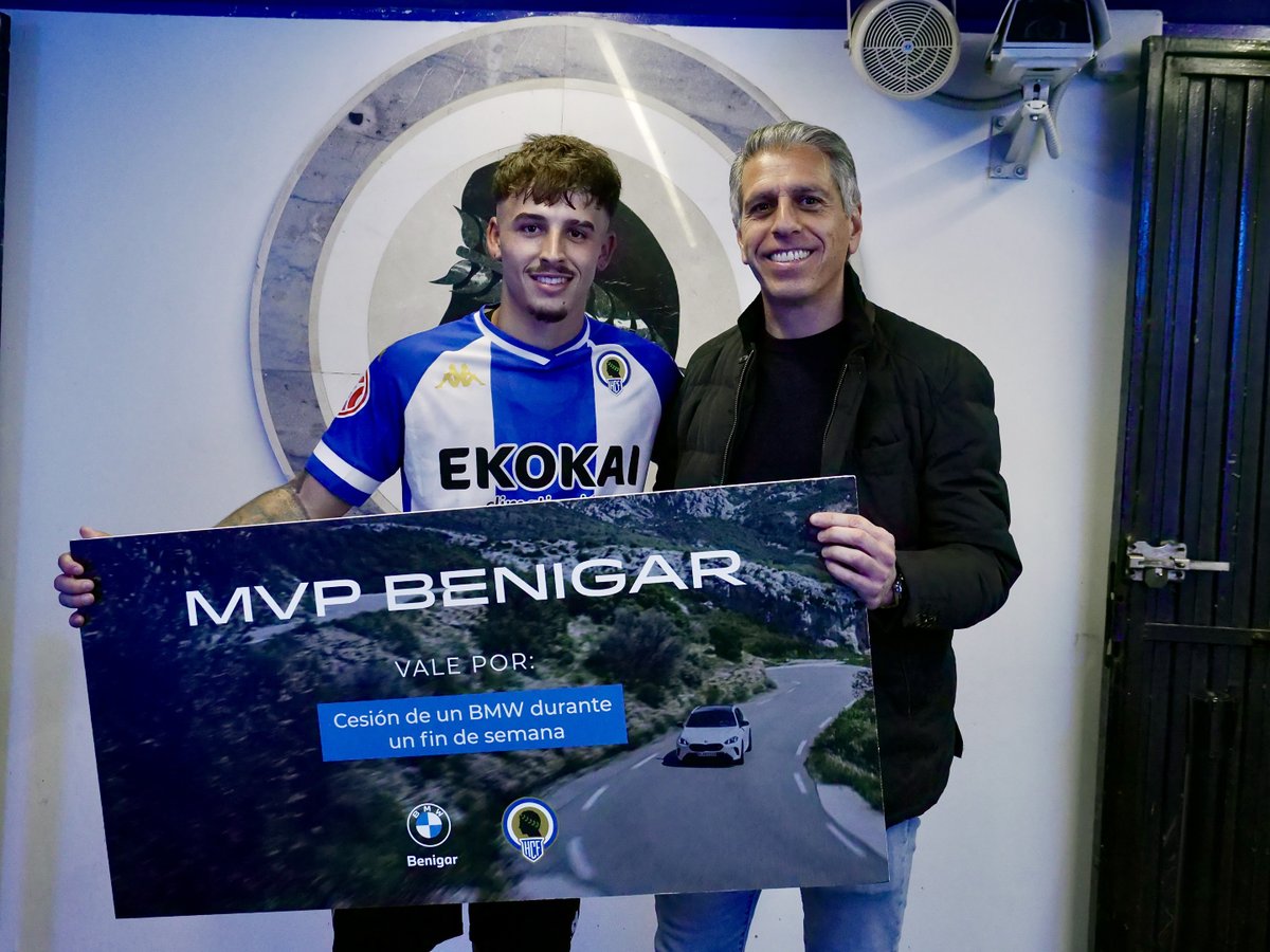 🌟 El 𝗠𝗩𝗣 BMW Benigar del partido frente al Juventud Torremolinos es Rafa De Palmas.
 
😏 Como en cada victoria en el Rico Pérez, el jugador disfrutará de un BMW durante un fin de semana.

¡Enhorabuena! 🥳

💙 #MachoHércules 🤍