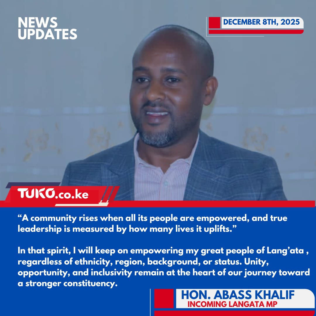 Midila_Thunder's tweet photo. Some leaders talk about development. Hon. Abass Ibrahim Khalif Omondi implements it.
Every initiative he supports, every forum he attends, every partner he brings on board — it’s all tied to one mission:
Lang'ata where ideas turn into income, and dreams turn into opportunities. This is not politics; this is purpose.
Team Abass 
Team action 
Team focus 

Tuwasiliane kwa Maendeleo tu