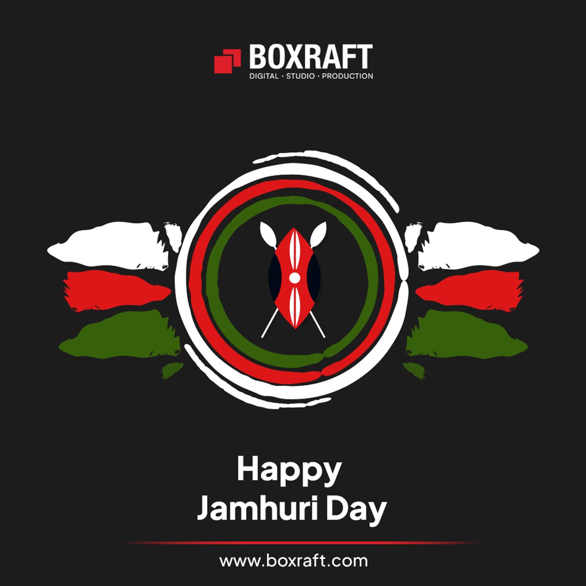 BoxraftKE's tweet photo. Honouring 62 years of independence and the continued pursuit of growth and excellence. Happy Jamhuri Day from all of us at Boxraft https://t.co/5g0VA78IcA
