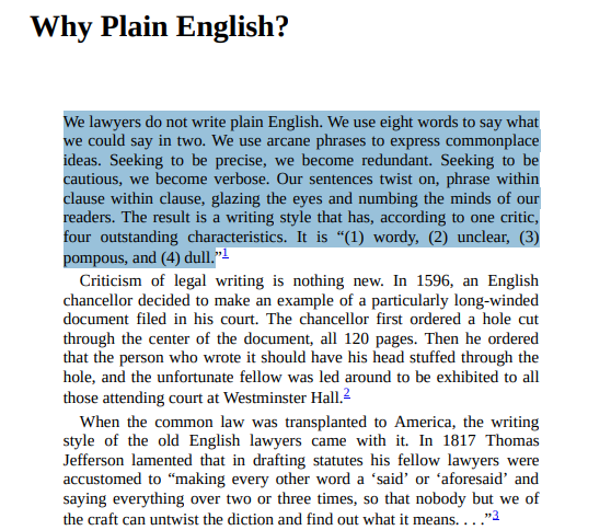 ⚡️ Good lawyers write clearly.. But .. Great lawyers write simply.

 👇 Download &amp; Read it .
t.me/c/2171276881/1…