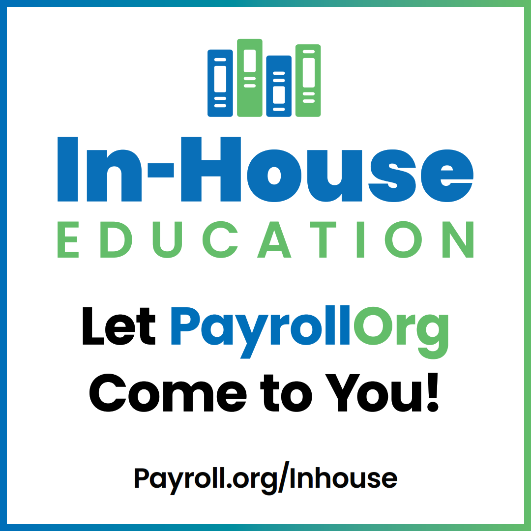 Your team. Your location. Your schedule. PayrollOrg’s In-House Education delivers customized payroll training that keeps your organization compliant and efficient. 
Learn more and schedule your in-house education today! hubs.li/Q03XfC730 #PayrollTraining #PAYOChapters