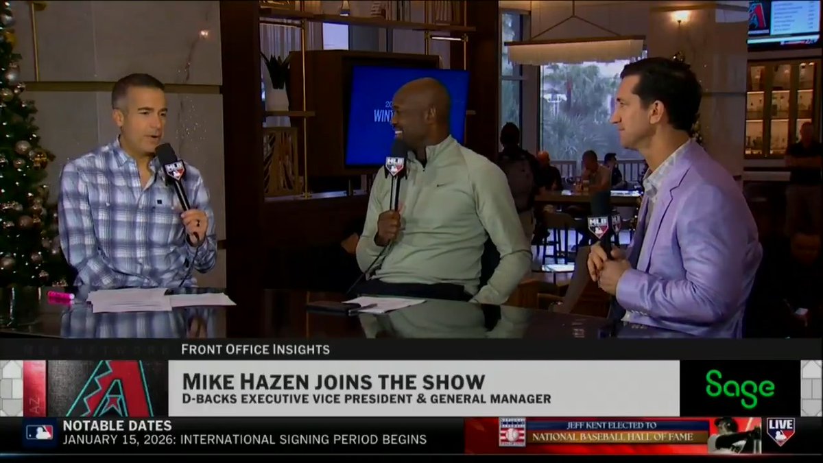 "It's a mountain we have to climb, it's a goal for us that we set... I like being in this division."
@Dbacks GM Mike Hazen discusses the competition level in the NL West and what he's looking to add to the team at the Winter Meetings.
MLB Network + @SageUSAmerica
